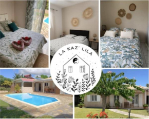 La Kaz' Lila - Villa avec piscine - Jardin 1000m2